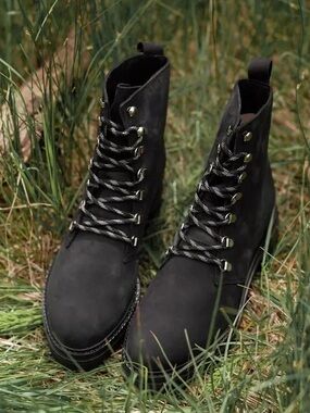 Jenni Kayne Oiled Leather Combat Boots